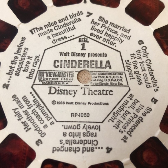 Rare Vintage Cinderella Disney View Master Reel 1969 - Picture 2 of 7